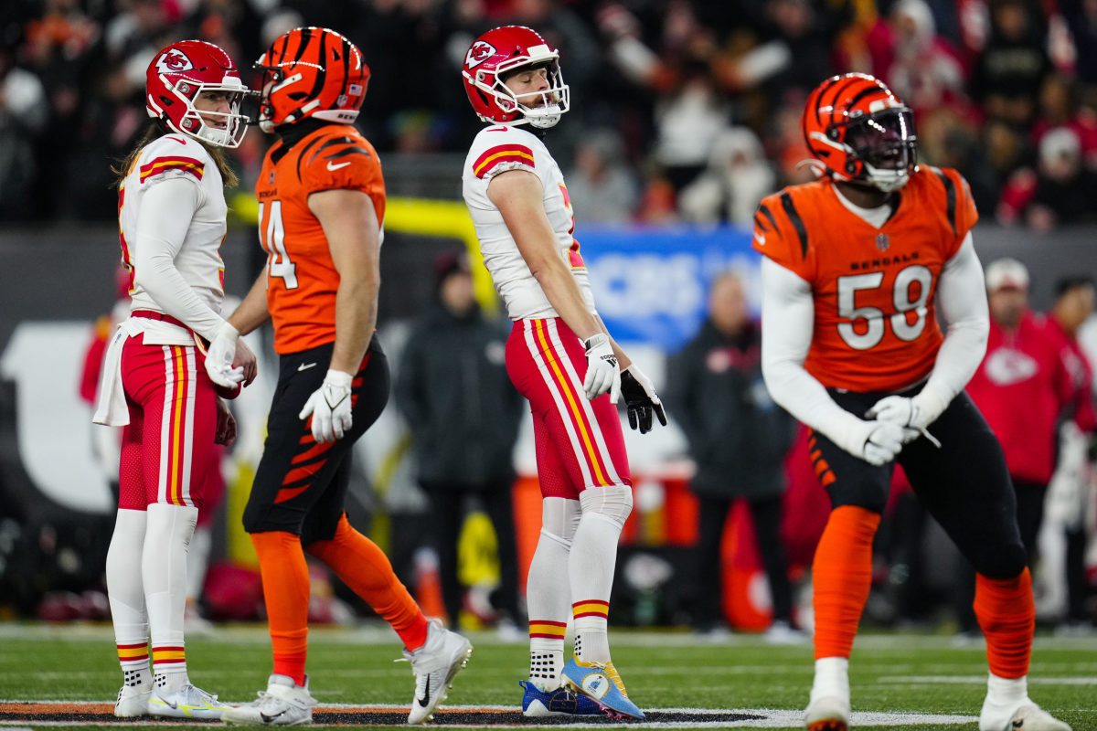 Chiefs' coach explains what happened to Harrison Butker in Bengals