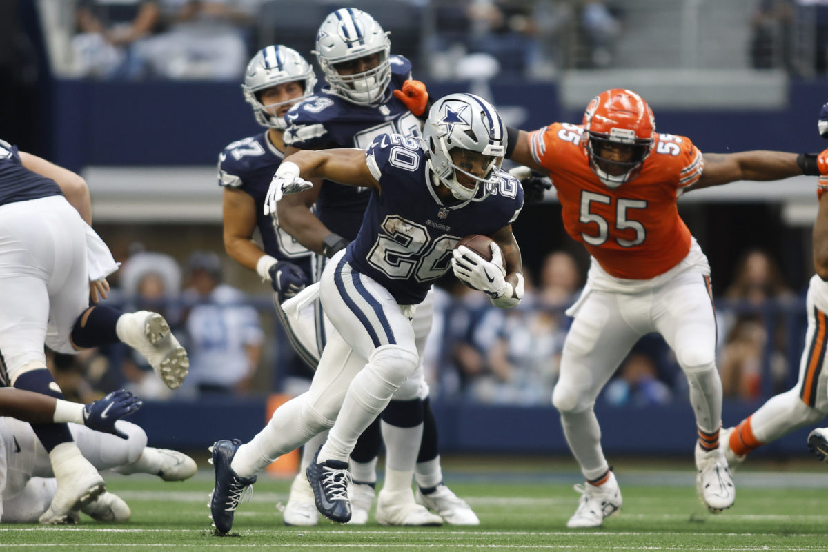 Cowboys' Tony Pollard Has Career Day vs. Bears