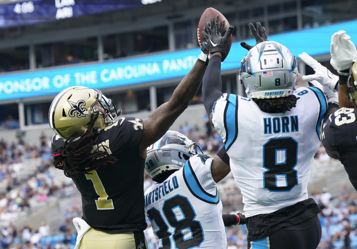 New Orleans Saints wide receiver Marquez Callaway (1) prior to an