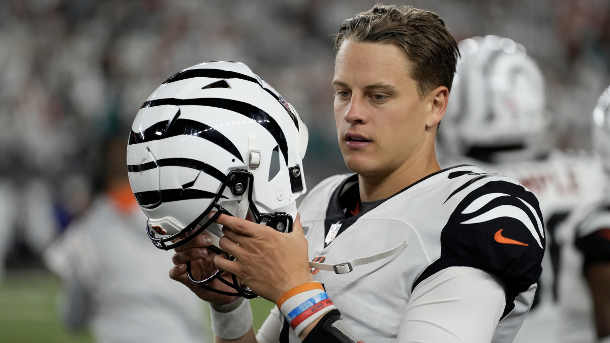 A screen grab of Louisiana State University quarterback Joe Burrow