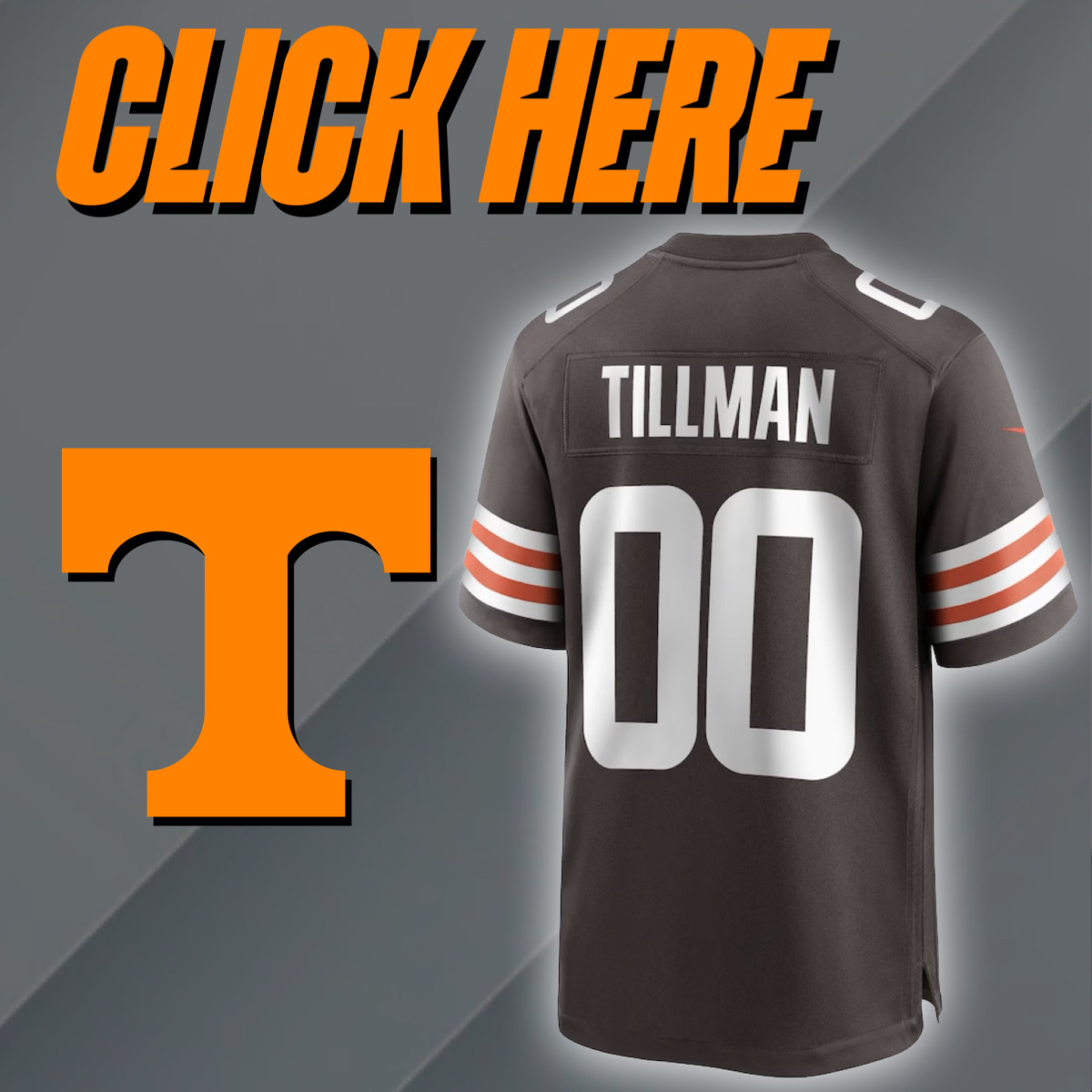 Men's Nike Cleveland Browns Brown Custom Game Jersey in 2023