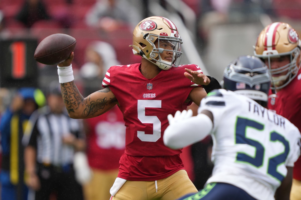 49ers lose Trey Lance for season in victory over Seattle; 5