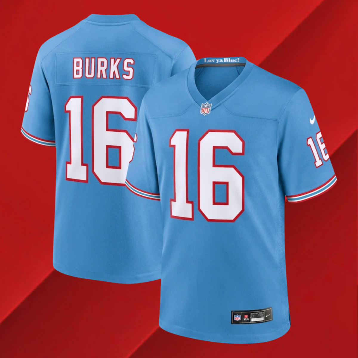 titans oilers jersey
