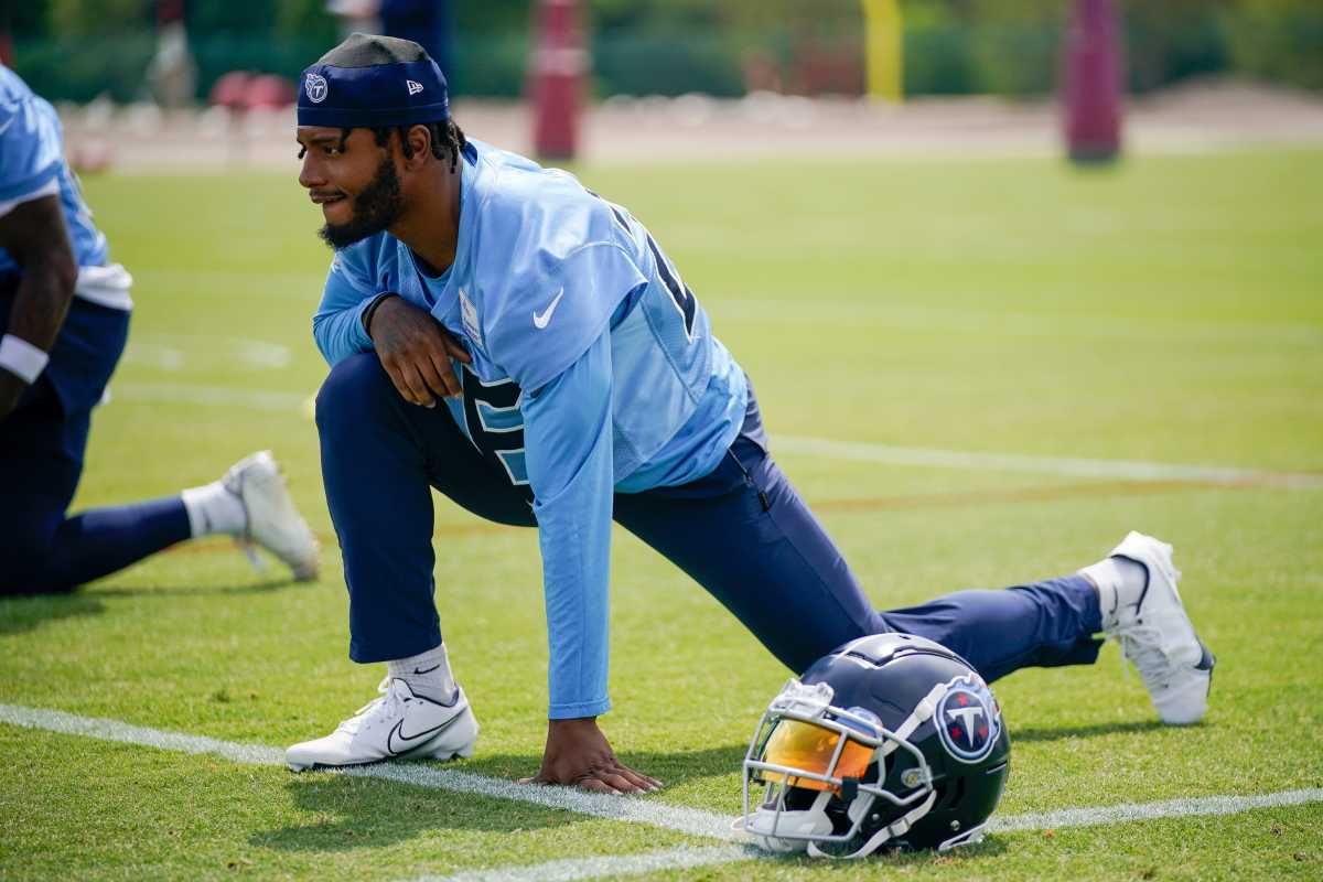 Tennessee Titans cornerback Sean Murphy-Bunting (0) makes a catch during  practice at the NFL football team's training facility Tuesday, June 6, 2023,  in Nashville, Tenn. (AP Photo/George Walker IV Stock Photo - Alamy