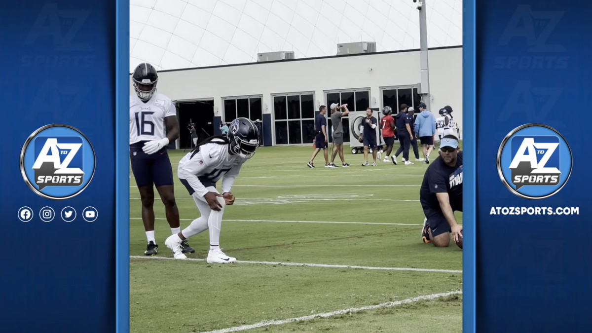 DeAndre Hopkins, Titans WRs work on Day 1 of training camp