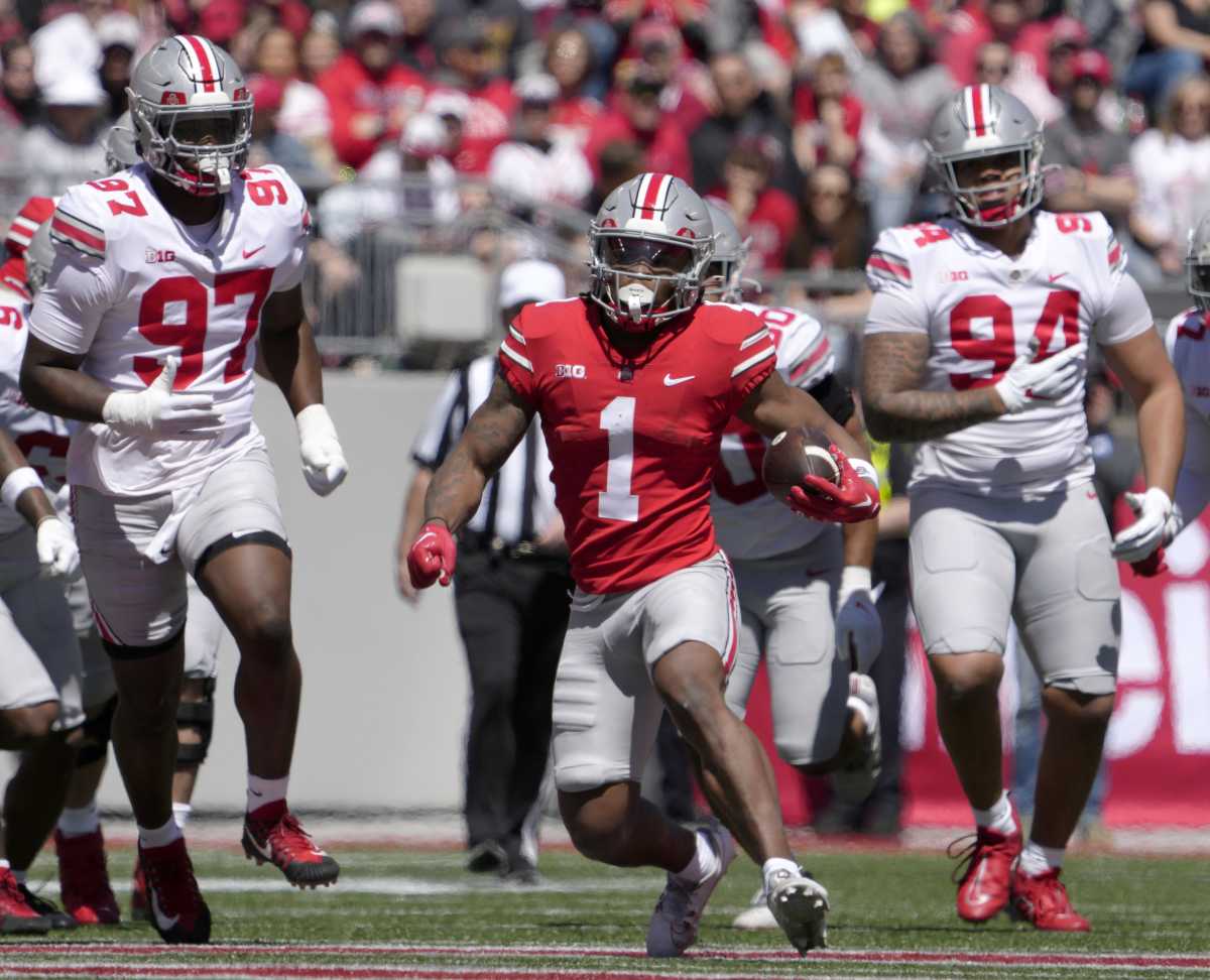 New Ohio State Star Quinshon Judkins Projected To Be First Running Back ...