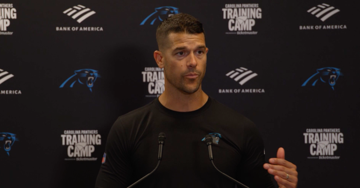 Dave Canales explains what Xavier Legette needs to do to earn his spot on  the first team