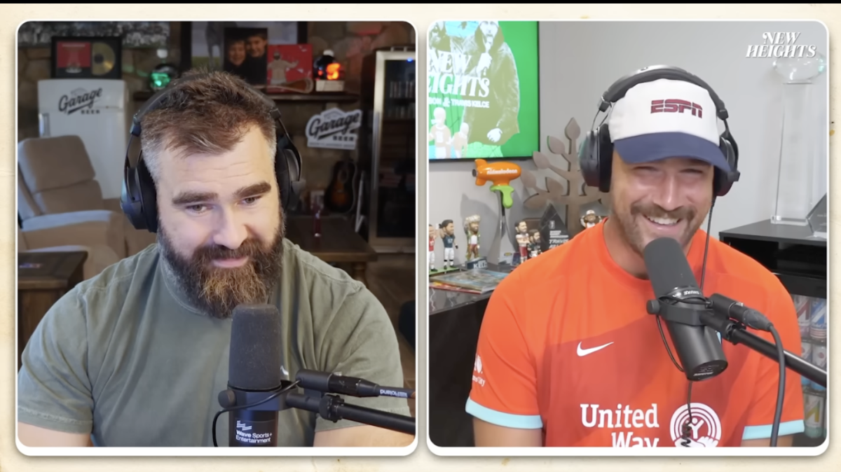 Travis and Jason Kelce's New Heights podcast set to hit monumental achievement with Wednesday's show