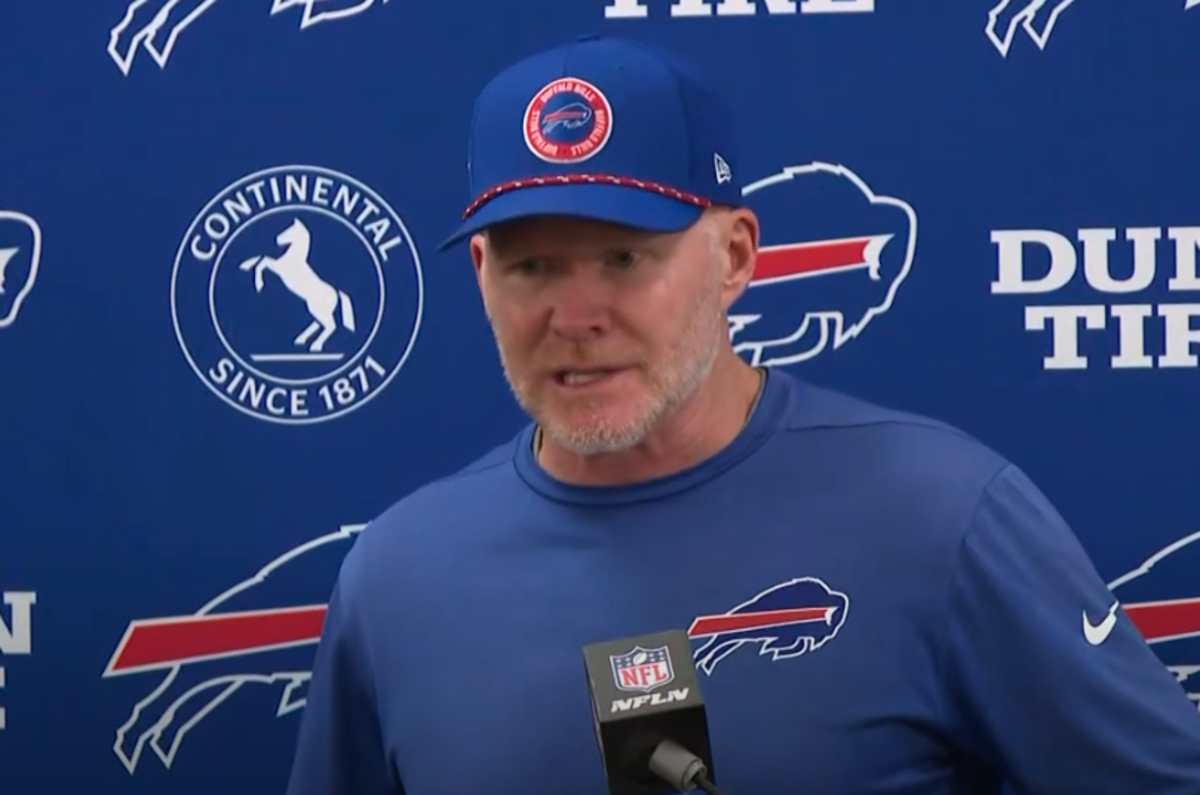 Buffalo Bills' head coach Sean McDermott delivers a strong message to the  team following blowout loss