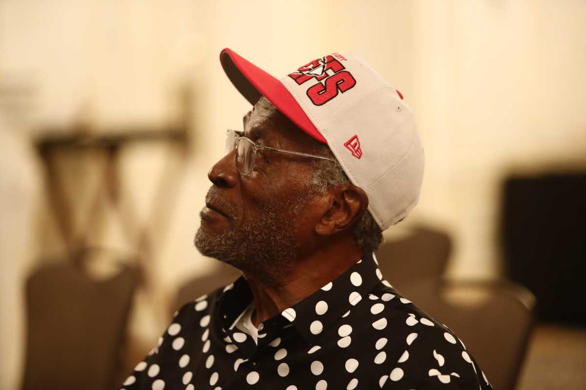 Actor John Amos attends a press conference on May 12, 2023 at the Peabody Hotel where an announcement about an upcoming film he ll star in entitled, Hillbilly Bible , a faith based feature to film in Memphis  