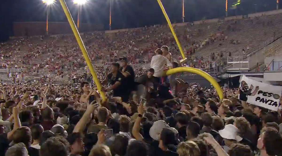 Vanderbilt's goal posts take a swim: Step by step journey from West End ...