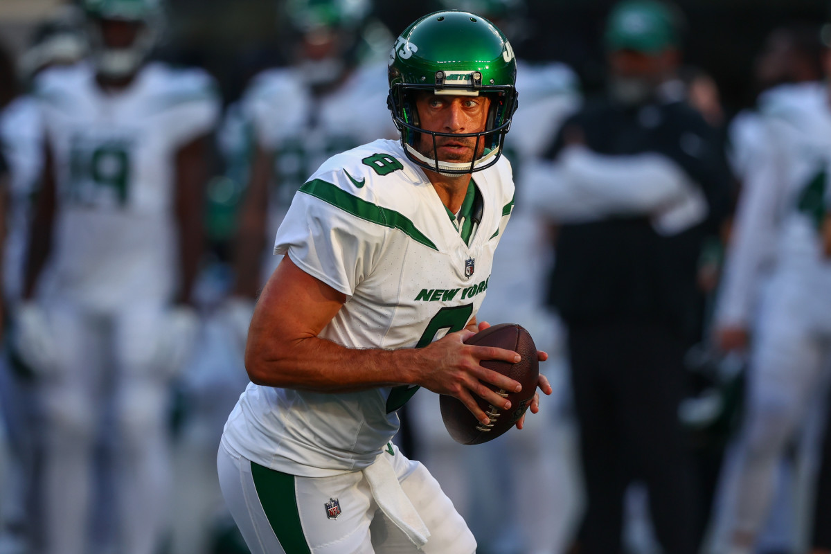 Aaron Rodgers throws TD pass in Jets' preseason debut vs. Giants