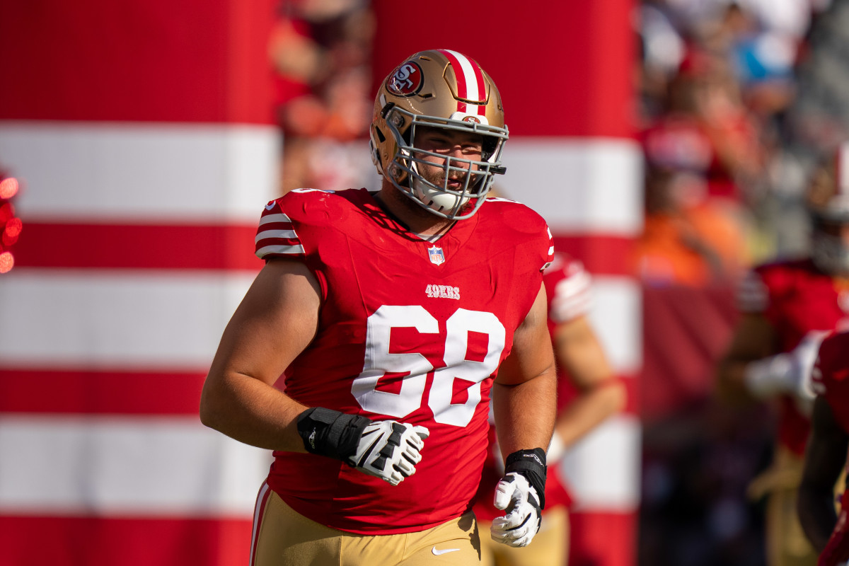 New 49ers right tackle has support of George Kittle heading into T.J. Watt  matchup - A to Z Sports