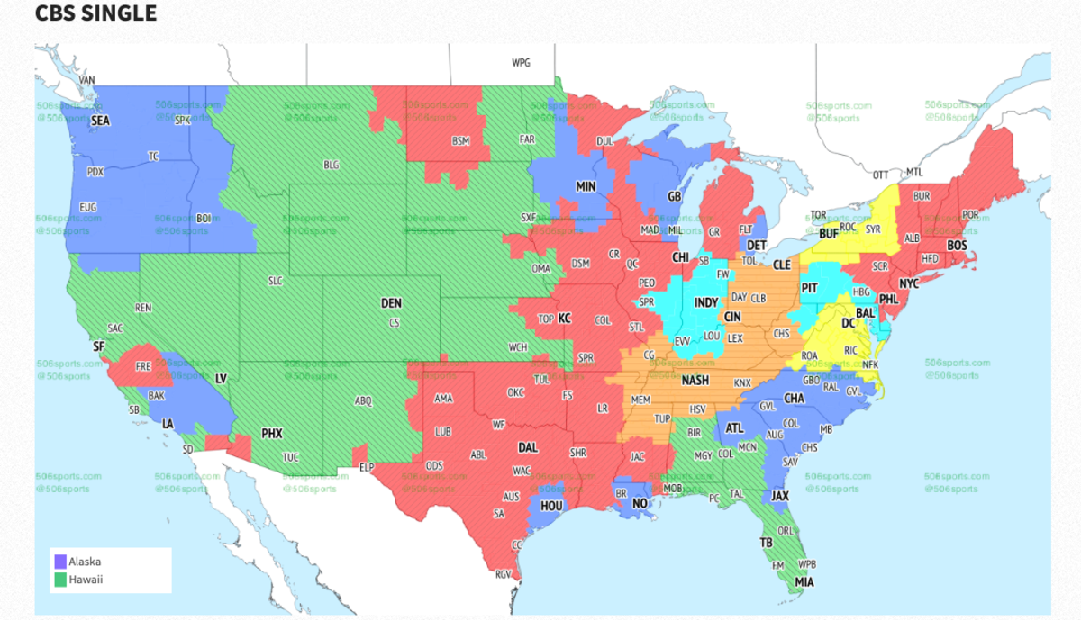 NFL Coverage Map Week 1: TV Schedule for FOX, CBS Broadcasts