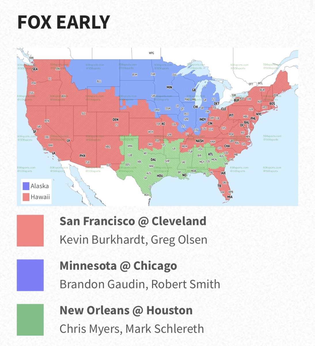 49ers-Cowboys TV schedule: Broadcast maps in the US, international - Niners  Nation