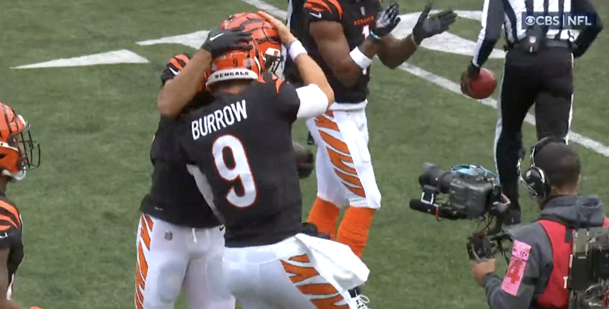 Cincinnati Bengals QB Joe Burrow ensures rookie WR Andrei Iosivas gets ...