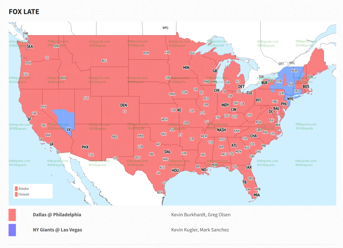 Giants vs. Raiders broadcast map: Will you be able to watch on TV?