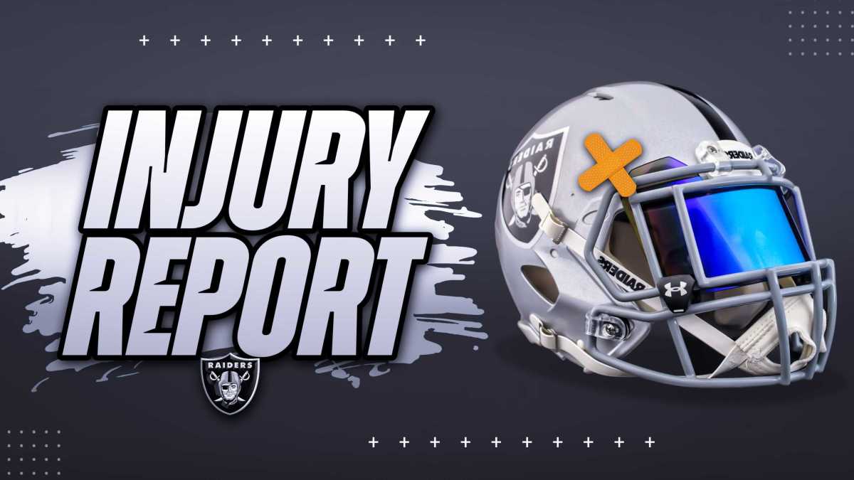 Raiders' Thursday Injury Report For Week 12 Vs. Chiefs