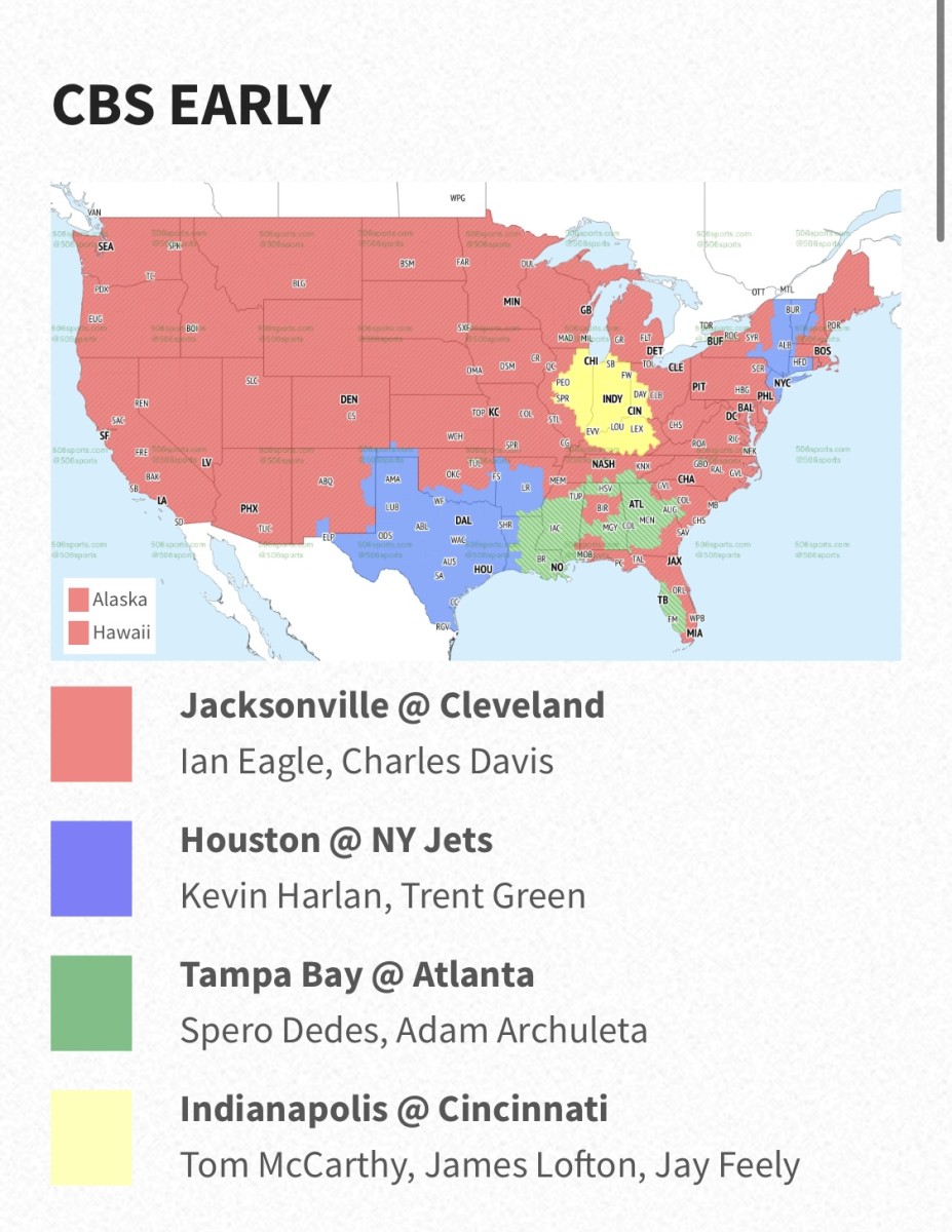 Texans Vs. Jets Week 14 Broadcast Map: Will You Be Able To Watch On TV?