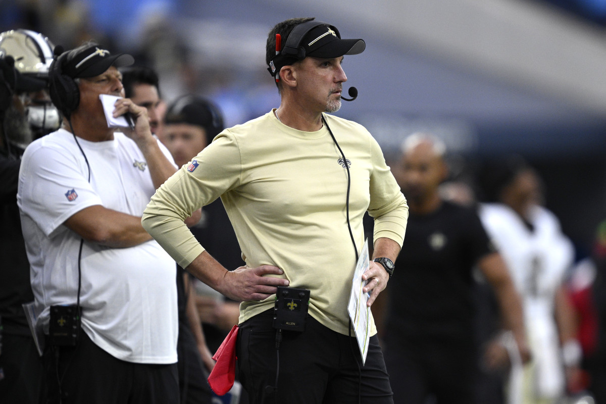 Saints HC Dennis Allen Catches A Stray After Chargers Fire Brandon Staley