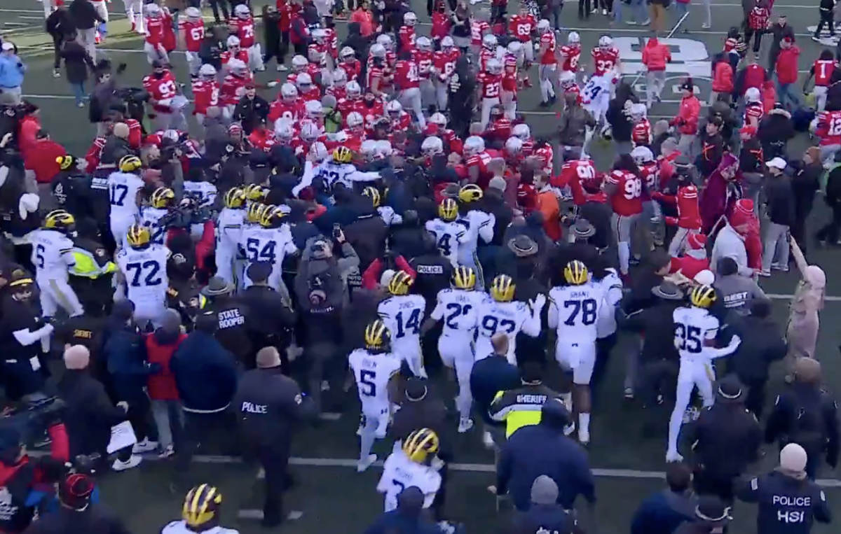 Fight breaks out after MichiganOhio State game that results in players