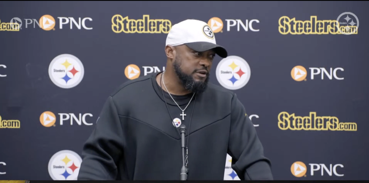 Pittsburgh Steelers HC Mike Tomlin addresses the media ahead of Week 15 of the 2024 NFL season matchup against the Philadelphia Eagles