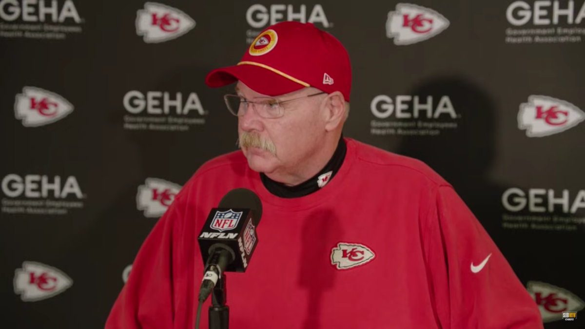 Chiefs' Andy Reid was clearly not worried about one of his best players  having to do what they haven't done since college