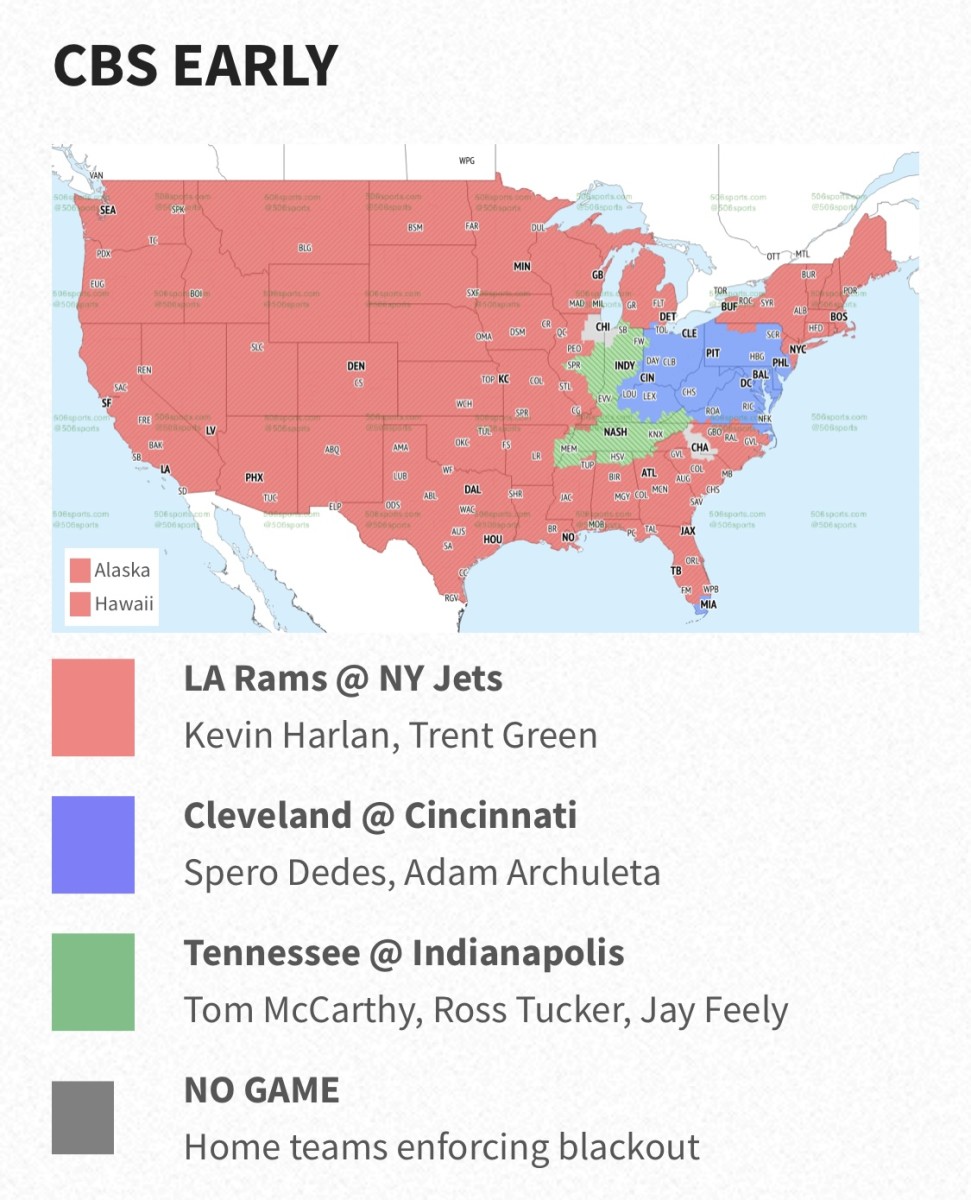 Browns At Bengals Week 16 NFL Broadcast Map: Will You Be Able To Watch ...