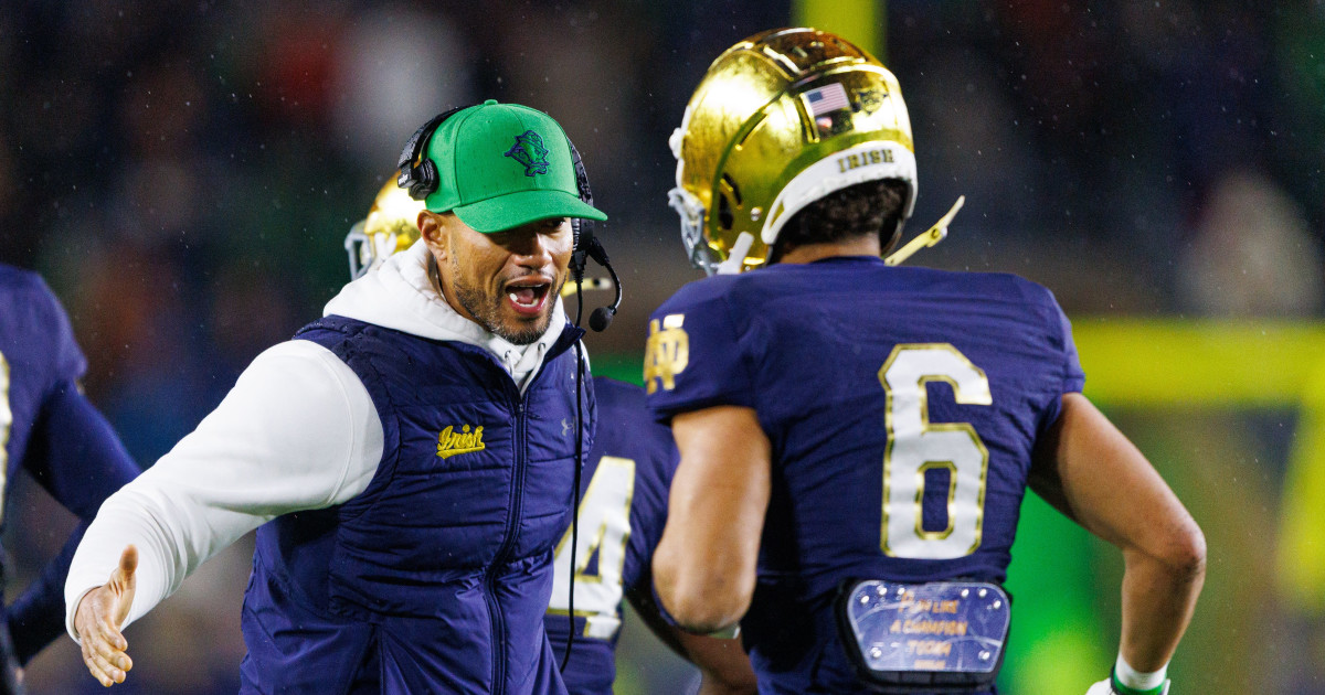 Notre Dame football and HC Marcus Freeman move one step closer to
