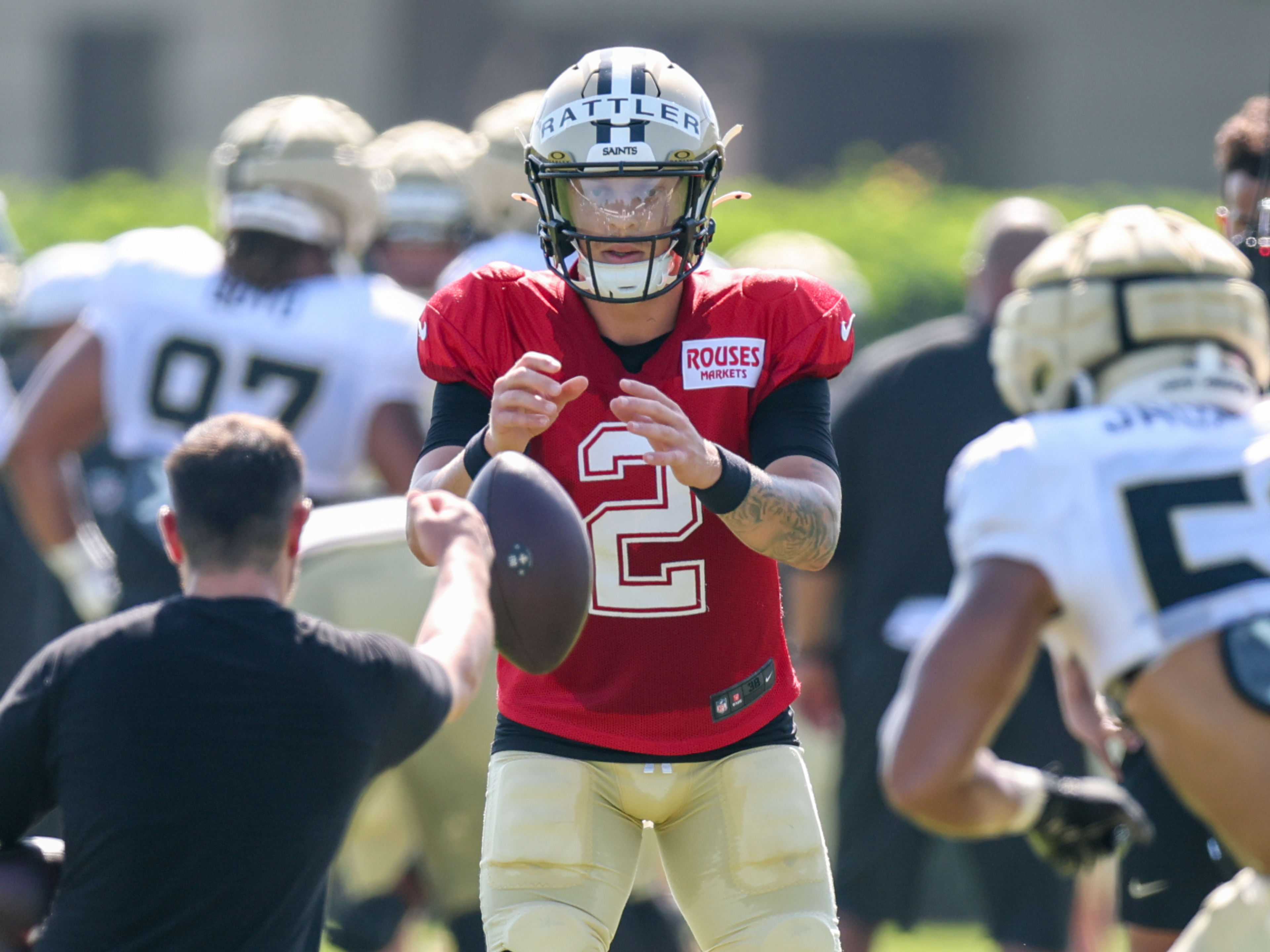 Kellen Moore and Saints WR Help Spencer Rattler Shake Off Preseason Interception