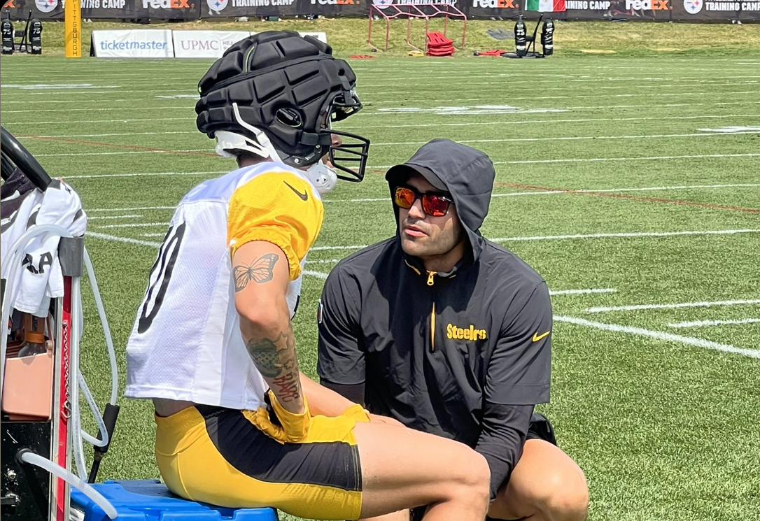 Steelers WR room takes a blow they can't afford after standout rookie gets  carted off at practice - A to Z Sports