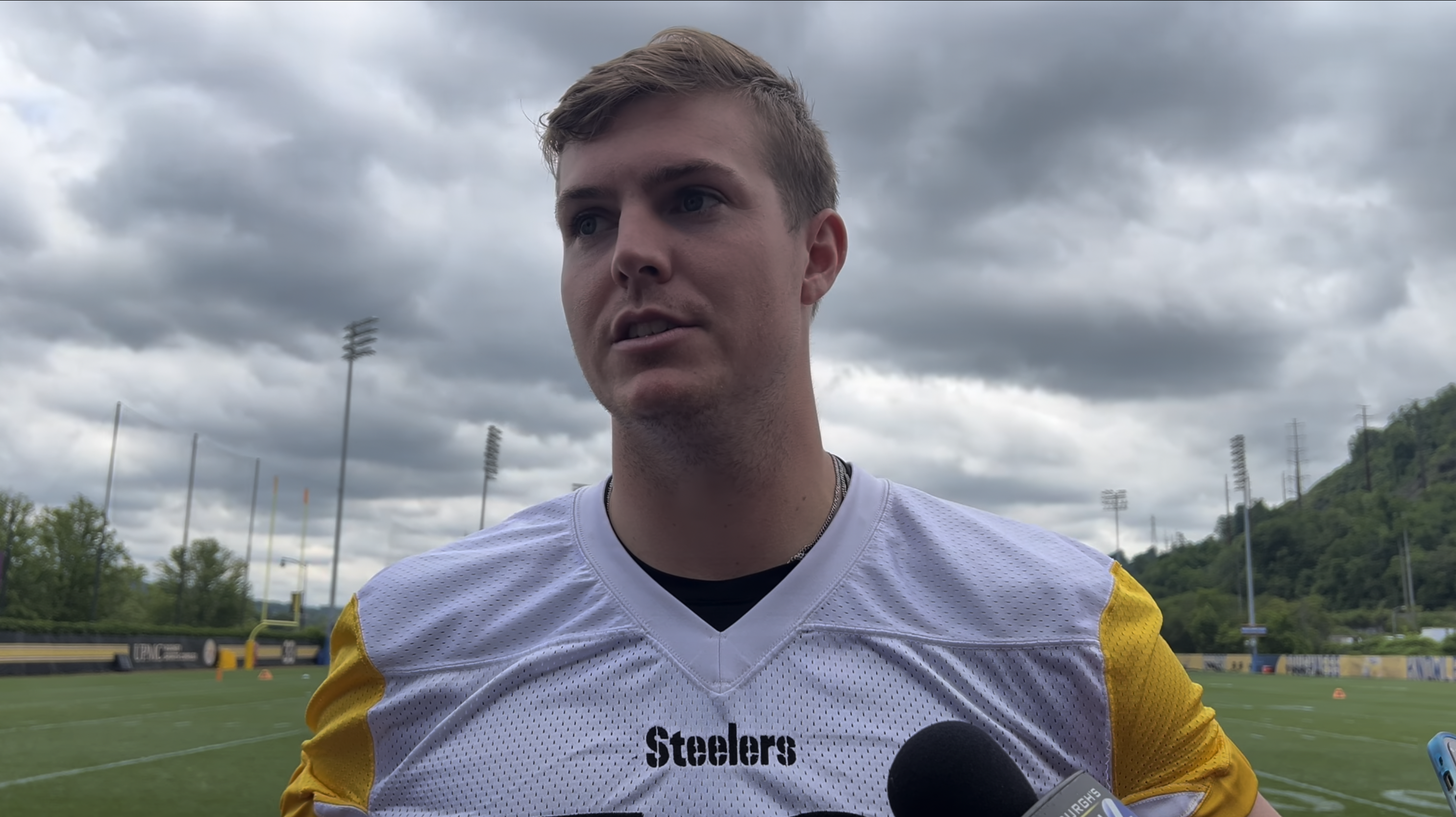 Rookie quarterback Will Howard may have already had his welcome to the NFL  moment after the first week of Steelers OTAs - A to Z Sports