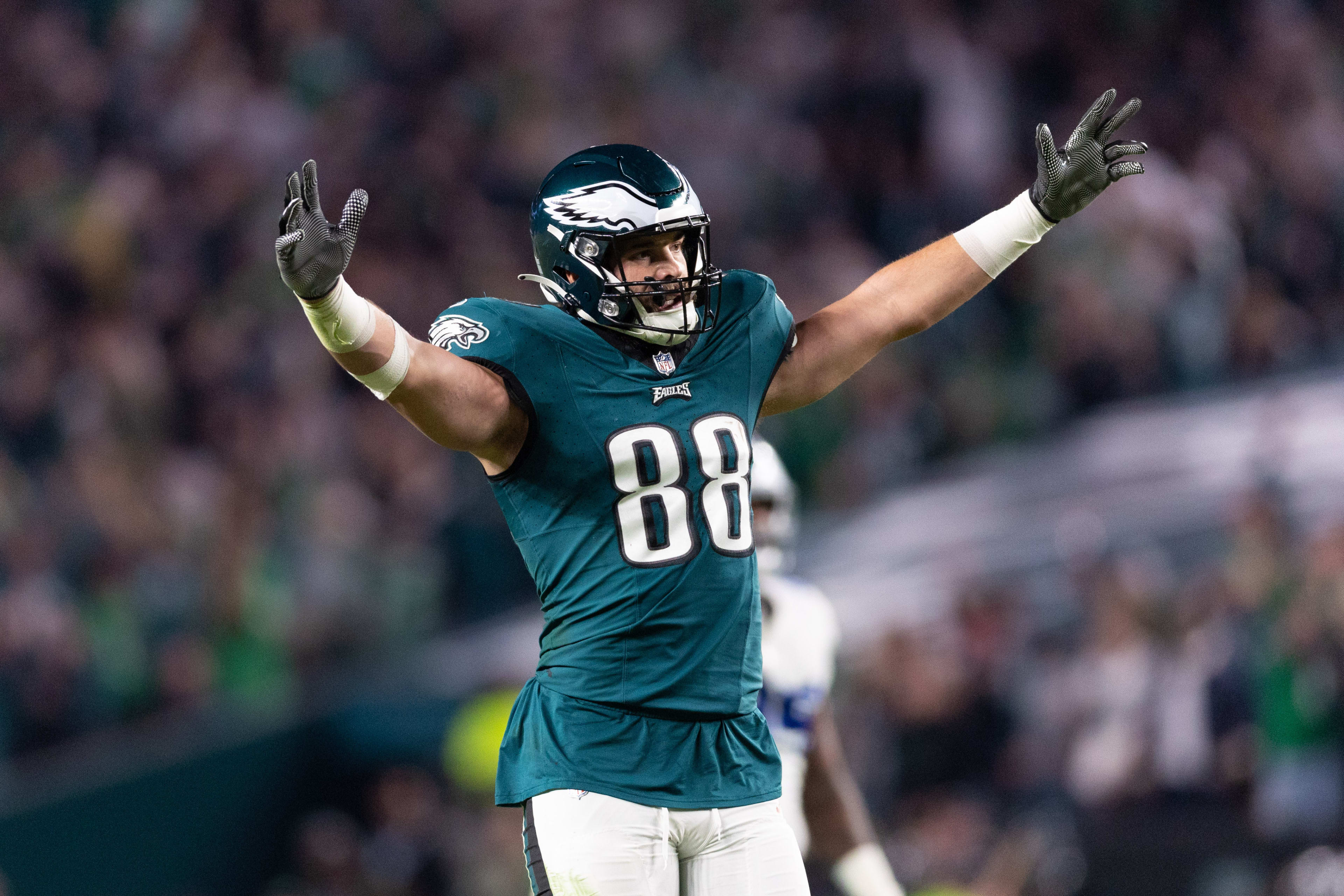 Dallas Goedert sends a clear message while laughing at the NFL's attempt to  ban the Eagles' Tush Push play - A to Z Sports