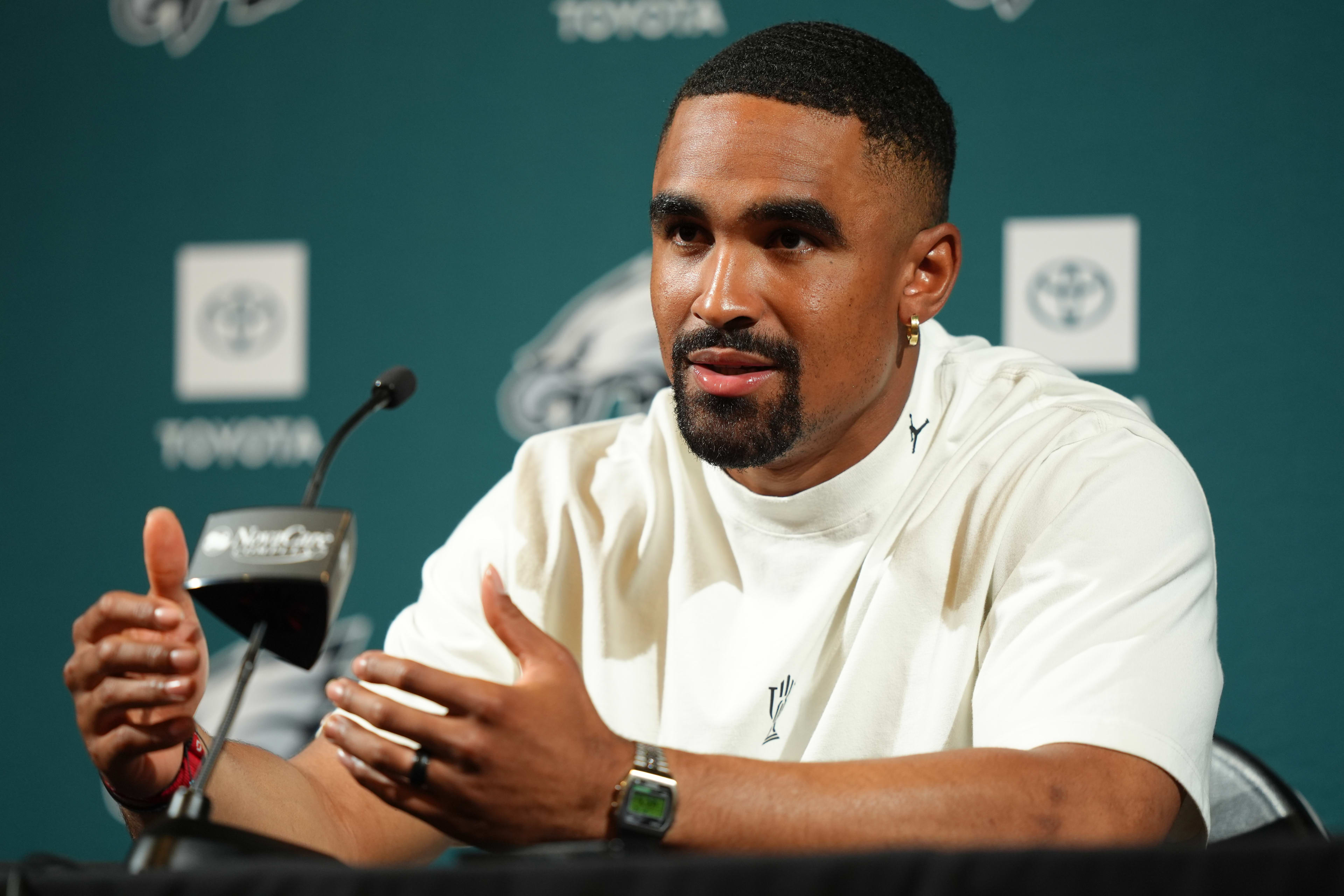 Jalen Hurts reveals which sport and position he would play if he weren't a  Super Bowl-winning QB1 for Eagles - A to Z Sports