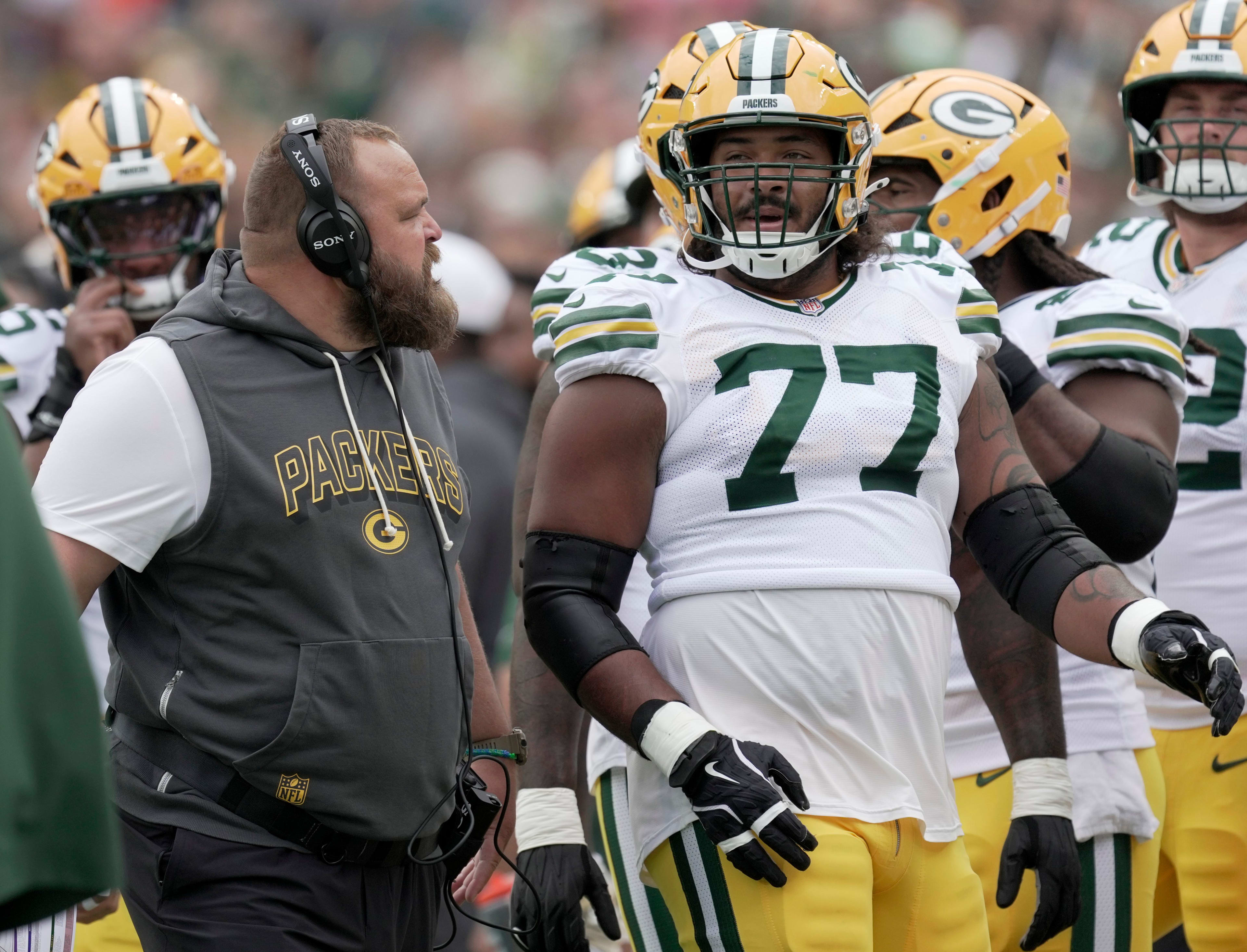 Jordan Morgan was a first-round pick by the Packers in 2024.