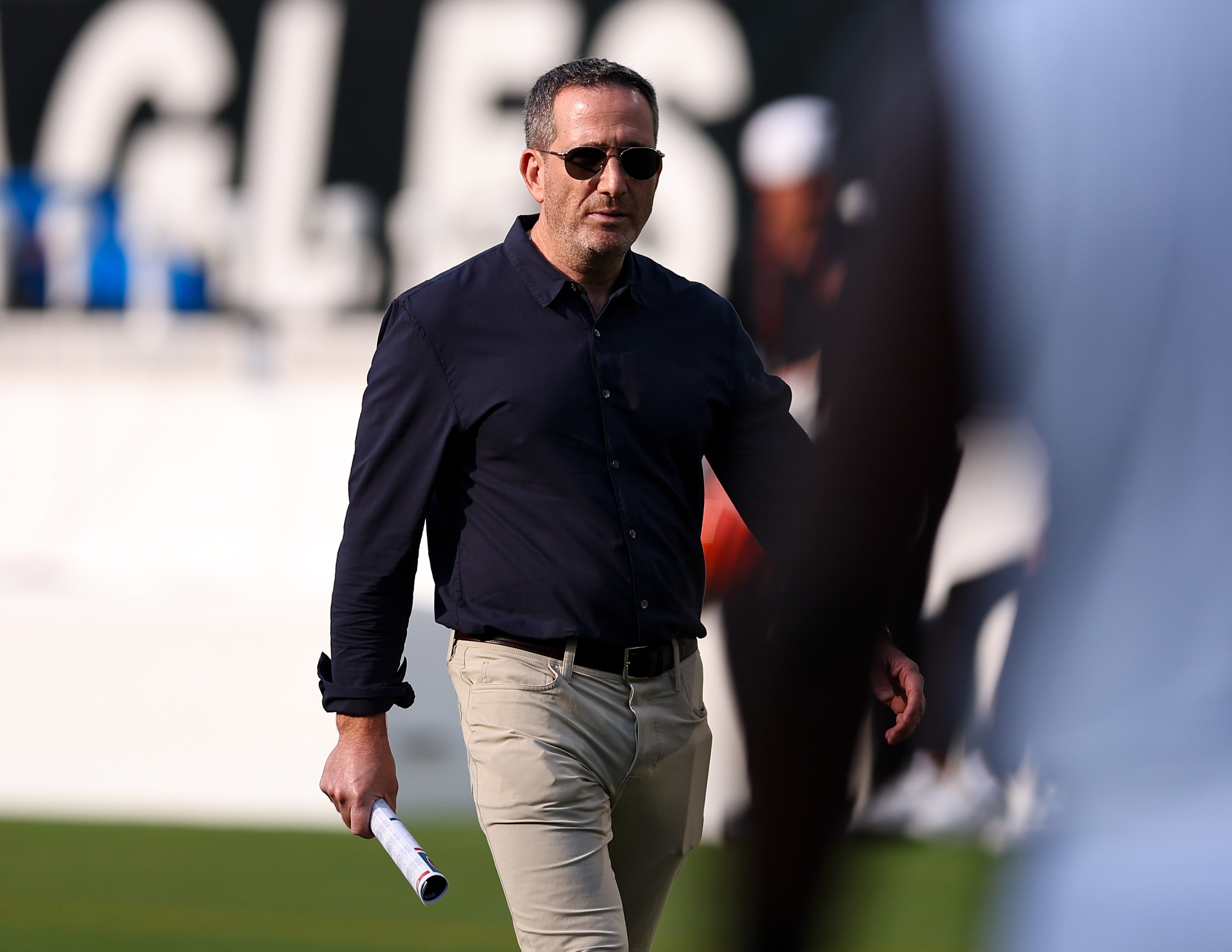 Aug 7, 2025; Philadelphia, Pennsylvania, USA; Philadelphia Eagles general manager Howie Roseman before a game against the Cincinnati Bengals at Lincoln Financial Field.