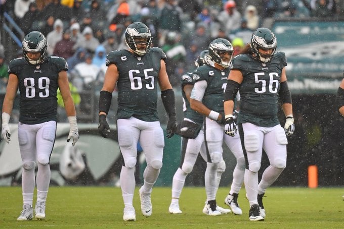 Philadelphia Eagles Lane Johnson OL Right tackle injury update concussion protocol Week 8 Pittsburgh Steelers practice Wednesday NFL football news
