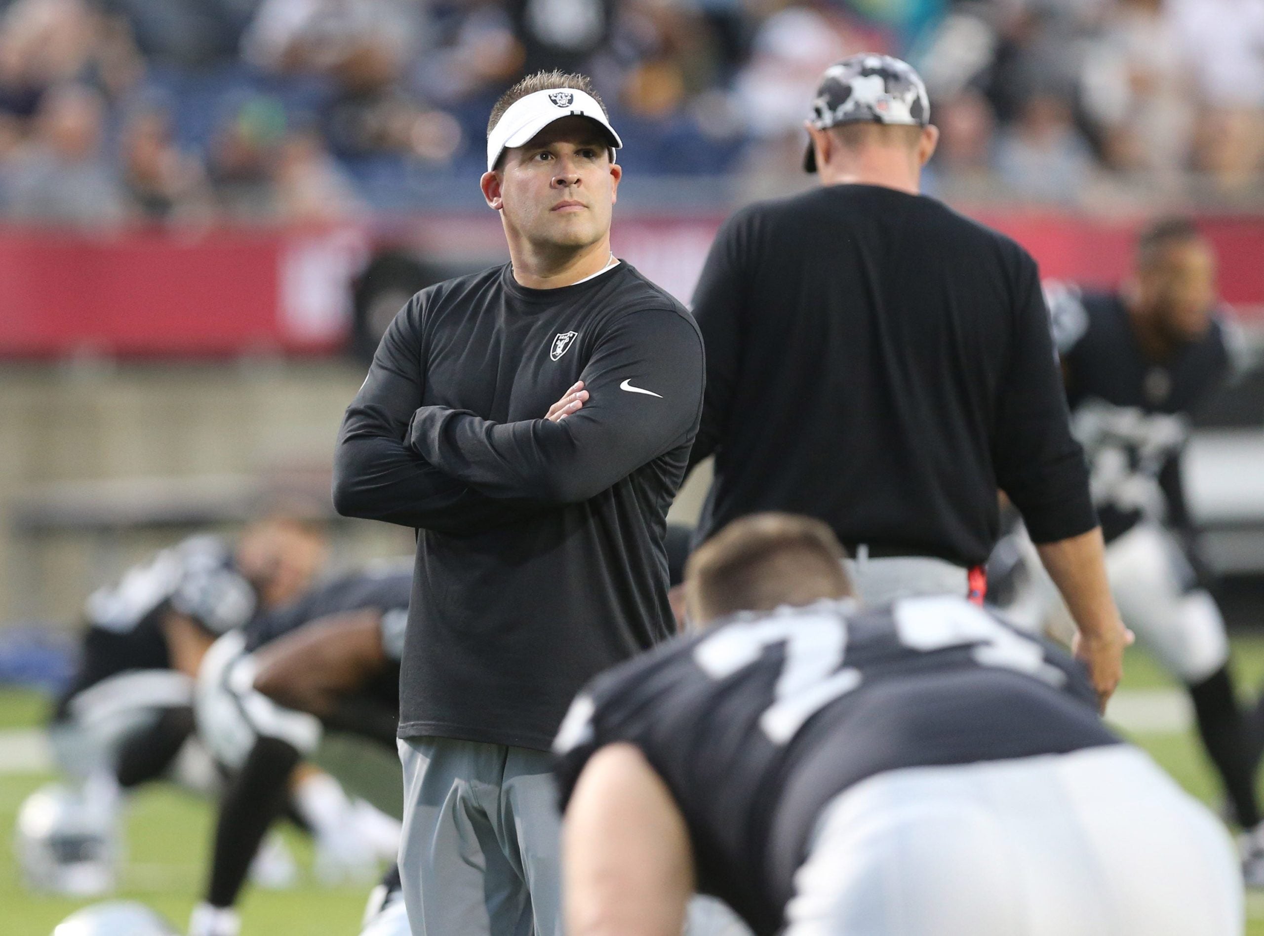 Josh McDaniels raiders brown lb coverage titans