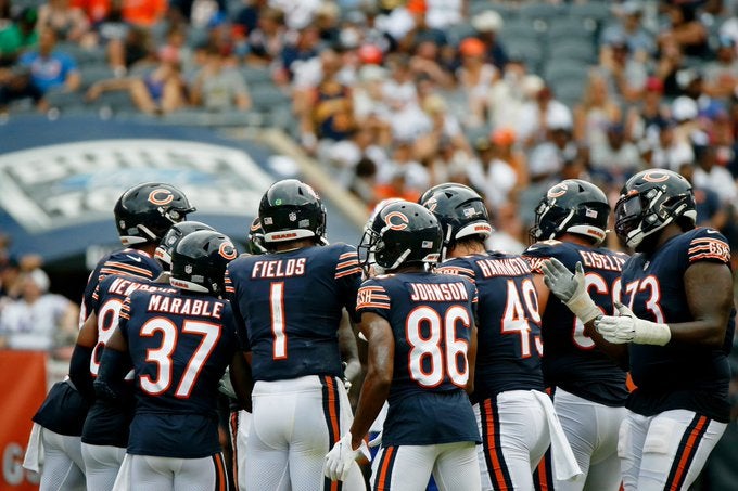 Chicago Bears injury report inactive list Week One 1 San Francisco 49ers Velus Jones Jr. Lucas Patrick injury update