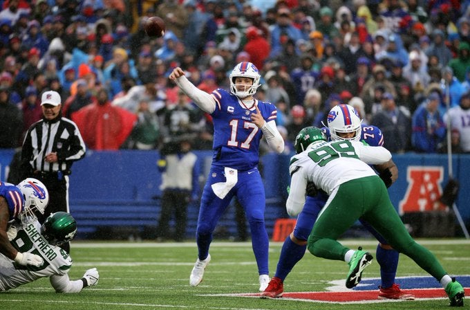 Josh Allen Buffalo Bills Super Bowl New York Jets reporter offense nfl football stats news