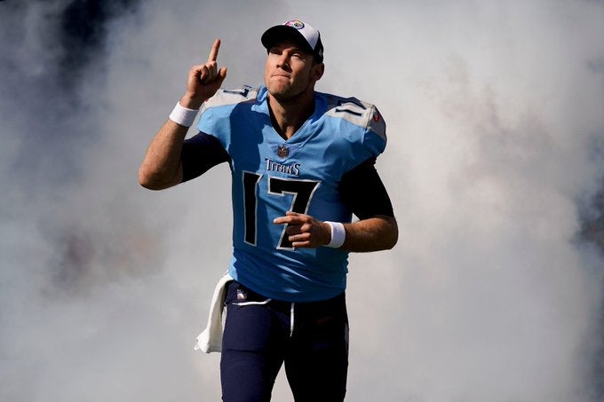 Ryan Tannehill Tennessee Titans starting QB quarterback Denver Broncos Week 10 ankle injury update status Malik Willis Derrick Henry news nfl football