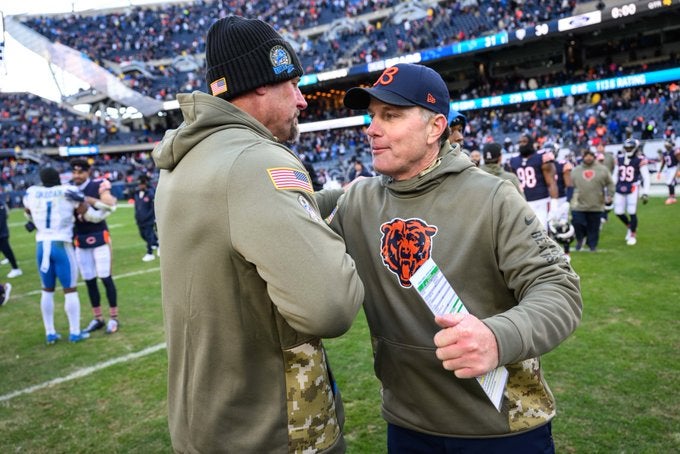 Chicago Bears Detroit Lions head coach HC Dan Campbell respect NFC North playoffs postseason Justin Fields football nfl stats news