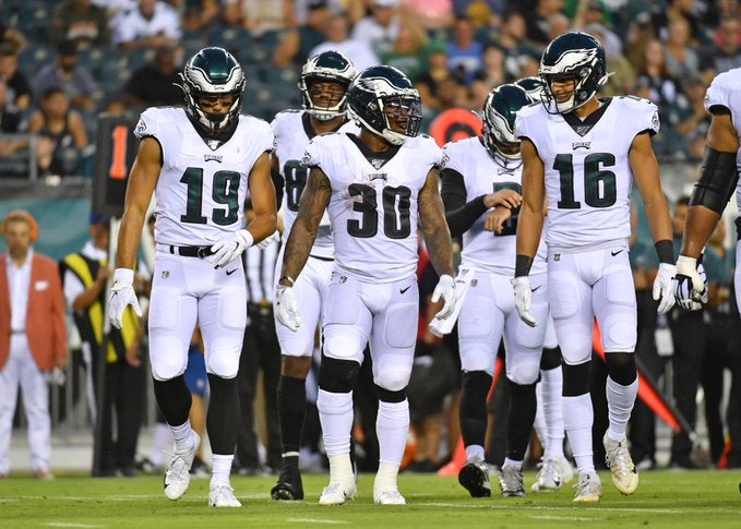 Philadelphia Eagles Corey Clement Super Bowl LI 2017 running back RB Arizona Cardinals Dallas Cowboys New York Giants Baltimore ravens James COnner Darrel Williams Eno Benjamin practice squad sign