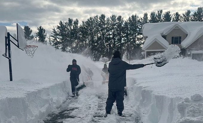 Bills Mafia Buffalo Bills snow storm players fans Cleveland Browns Ford Field Detroit nfl football news