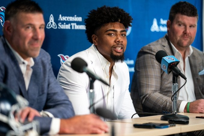 Tennessee Titans Ryan Tannehill Malik Willis Draft Class 2022 NFL Draft Titan Up Podcast Treylon Burks