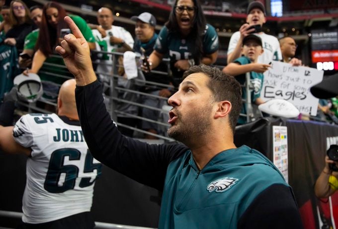 Philadelphia Eagles Philly Nick Sirianni fans fanbase win Arizona Cardinals Week 5 undefeated