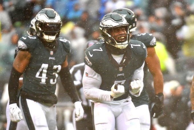 Philadelphia Eagles Haason Reddick Howie Roseman free agent trade sacks forced fumbles NFL football pass rusher OLD edge defense