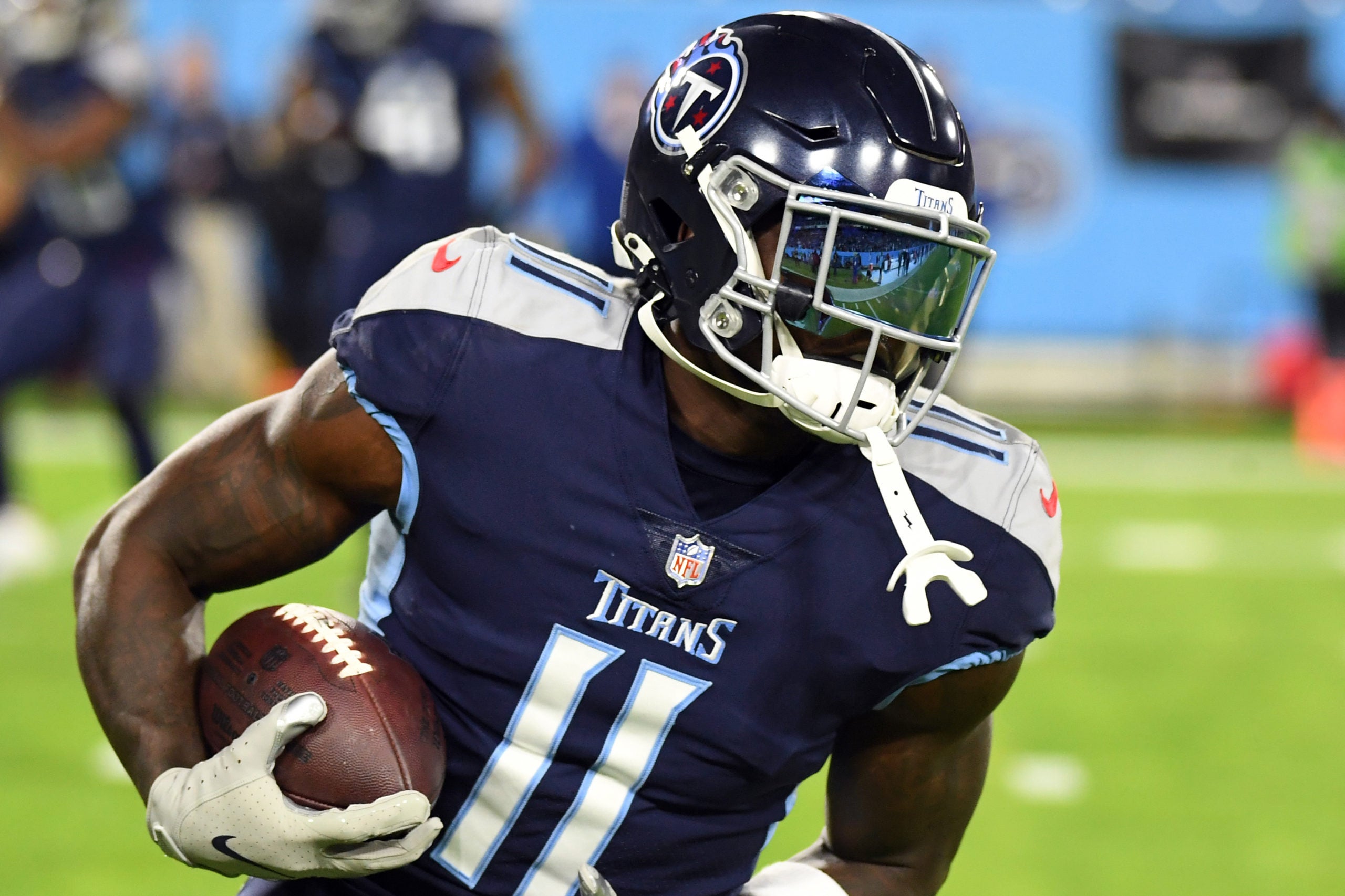 Titans, Burks, Brown, WR, class, draft