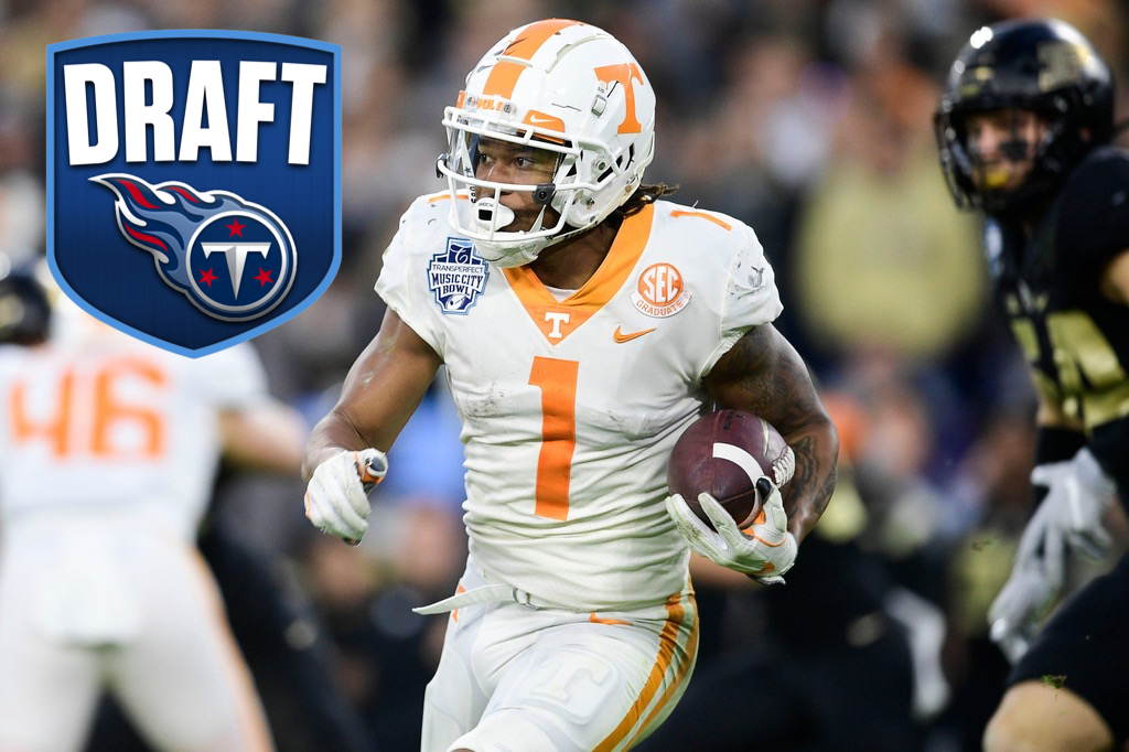 Titans, Vol, WR, OL, Johnson, Jones Jr, draft, first round, pick
