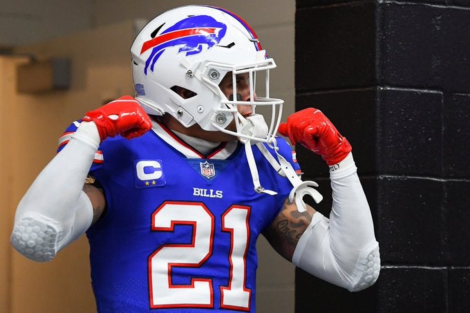 Buffalo Bills safety All-Pro Jordan Poyer elbow injury update status interceptions Green Bay Packers NFL secondary football news